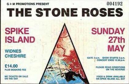 ManchesterDose's tweet photo. 30 years ago today (27/5/1990), The Stone Roses played to 27,000 fans at Spike Island, Widnes. https://t.co/mICYEsbhnd