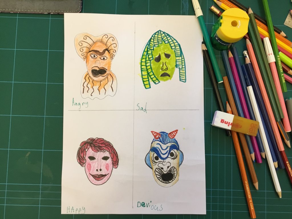 Very impressed with Ammar in @FMKDXB_Year4 's designs for his 'Ancient Greek Theatre Mask' project!
So creative and imaginative! Can't wait to see these made in 3D over the next few weeks! #creative #ancientgreekmask