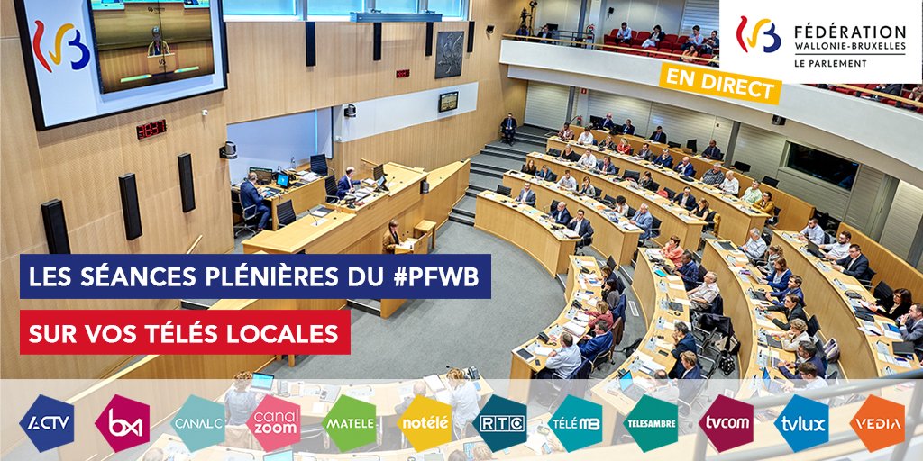 ParlementF's tweet photo. RDV dès 14h sur les @MediasProximite ou sur notre chaîne YouTube : https://t.co/qPufph7wHl pour suivre la séance plénière du jour.
➡️ Liste des questions d'actualité à partir de 14h sur https://t.co/UNtGt6hNSd
➡️ Ordre du jour : https://t.co/YKJt6ZciLq
#PFWB #DirectVideo #Seance https://t.co/DnlFT5ViF2
