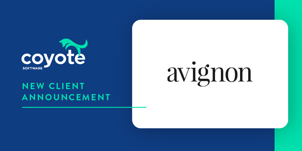 coyote_software's tweet photo. Incredibly pleased to announce that @Avignoncapital are the latest client to adopt #CoyoteSoftware! Providing the investment team with one centralised platform to track investment opportunities and manage their assets across three European offices. https://t.co/ABGZNKI9Lj