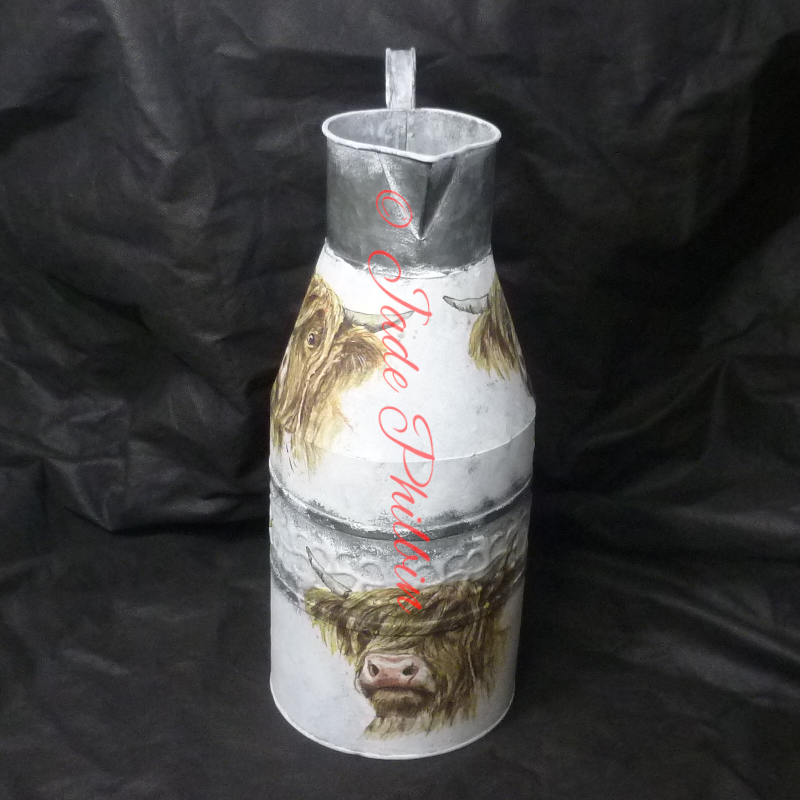 Jade_Philbin's tweet photo. I have been #decoupaging some items for my parents living room. My mum asked for #stags and #highlandcows
Here is one of those beauties, what do you think.? It's a zinc jug planter.
#earlybirds #earlybiz #SmallBiz #uksmallbiz #womeninbiz #UKHashtags #tweeturbiz https://t.co/fDPZXAri6Z