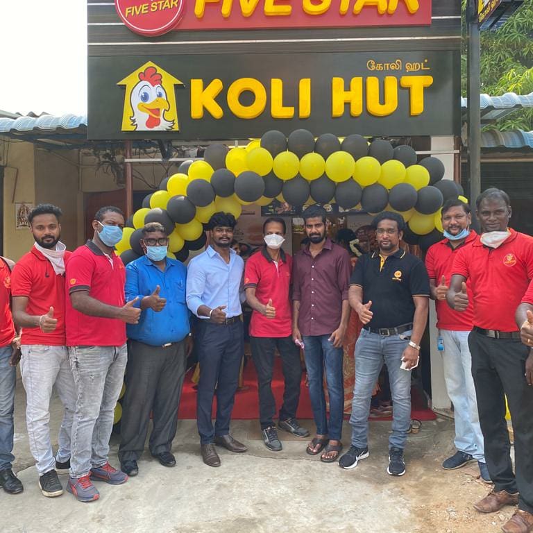 FIVESTAR_TN's tweet photo. We are delighted to have our first "Koli Hut" outlet venture with "Five Star" opened at Kolathur.
Congratulations to team for their hard work and dedication adhering to Covid -19 norms. https://t.co/0tFRokHm2q