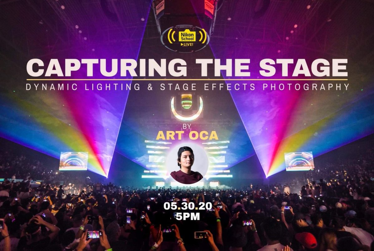 Ill be doing an online live sesson on Sat at 5pm at <a href="/Nikon_PH/">NIKON PHILIPPINES</a>'s fb page.

Ill be discussing around 100 photos from over 8 years of being part of the edm/nightlife/rave scene in the Philippines. See you

#NikonPhilippines #NikonPh #NikonSchool