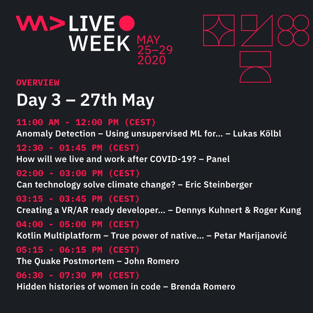 WeAreDevs's tweet image. WeAreDevelopers Live Week Day 3 – We&apos;re here! 🙌
What&apos;s the one talk you&apos;re looking most forward to today? 

Get ready 👉 hubs.ly/H0qRjDB0

#WeAreDevsLiveWeek