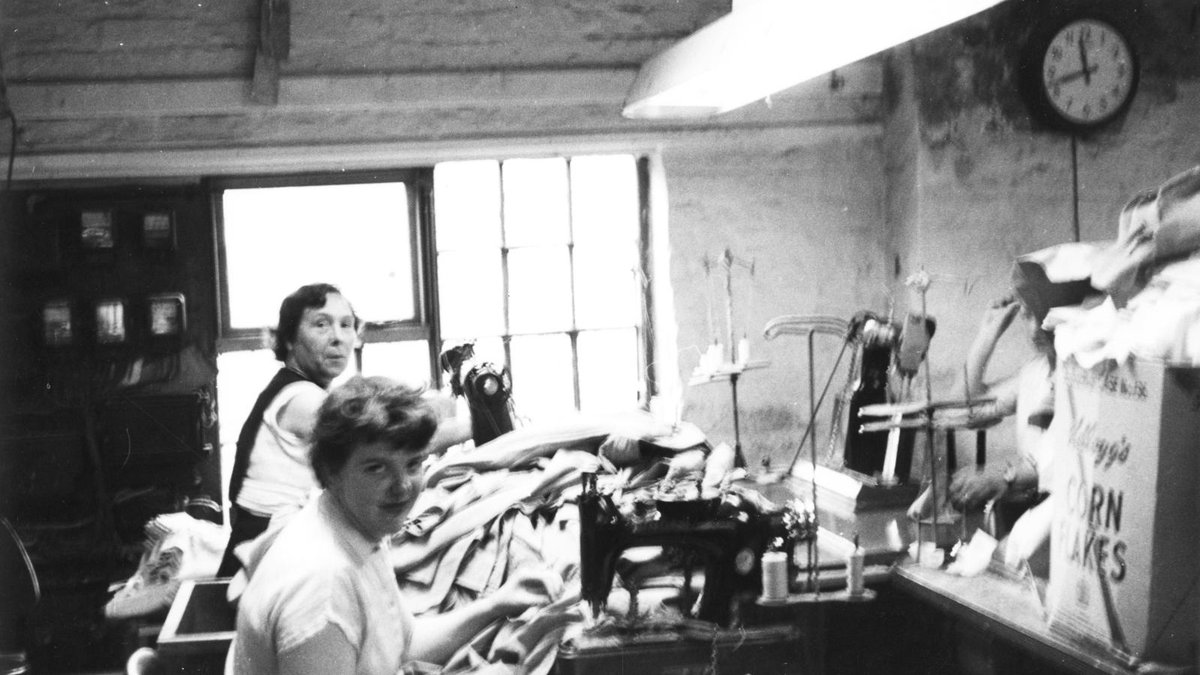 Working from home is something our ancestors were familiar with too.

Even 100 years after the industrial revolution, homeworking was still the norm for many. In the 1950s, the historian JM Prest captured houses used for textile production.

Find out more: bit.ly/3cM4Nzi