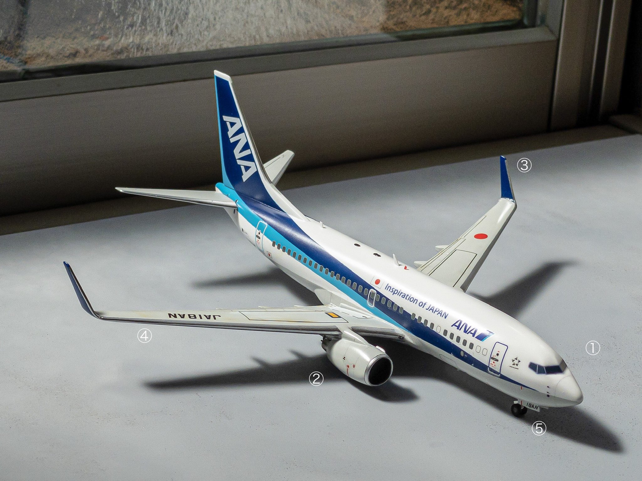 魅力的な ハセガワ 1 0 全日空 ボーイング737 700 トリトンブルー Glm Co Il