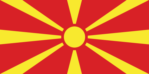 North Macedonia. 9/10. Adopted in 1995. The yellow on this flag represents the sun. A former flag had a different sun known as a Vergina sun. The Vergina sun is considered a Greek symbol and as such Greece attempted to embargo N.M until they changed it in '95.