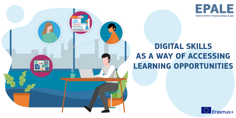 EPALE_SI's tweet photo. EPALE discussion on digital skills as a way of accessing learning opportunities is happening right now! Join us here: https://t.co/R7K7u1wDIU https://t.co/JKIIlGyfPo