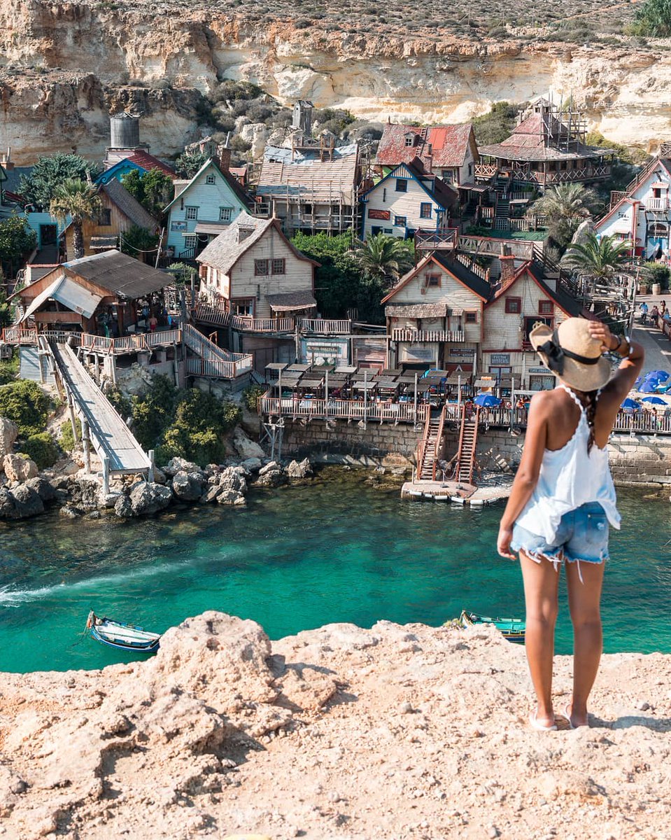 VisitMaltaUK's tweet photo. You can’t visit Malta without seeing the original Popeye Village! Who remembers when this film came out?

(image credit: marco_fiano90) https://t.co/yUNdgTD7I8