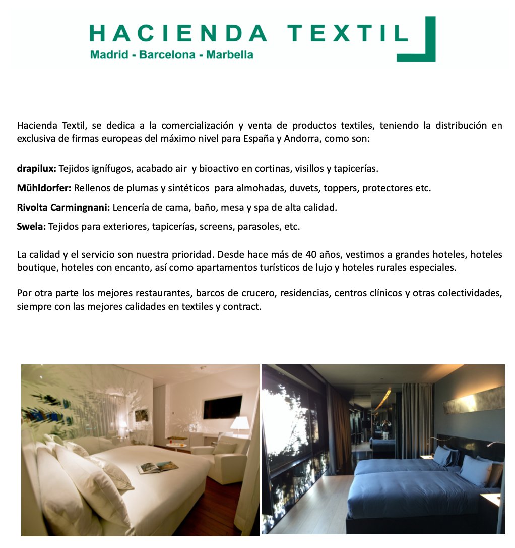 HaciendaTextil's tweet photo. ¡Nuevo catálogo! 🤗🤗

https://t.co/pg1gRSYcZF

#confort #descanso #contract #restauración #hoteles #interiores #exteriores https://t.co/8nBlFpJwUa