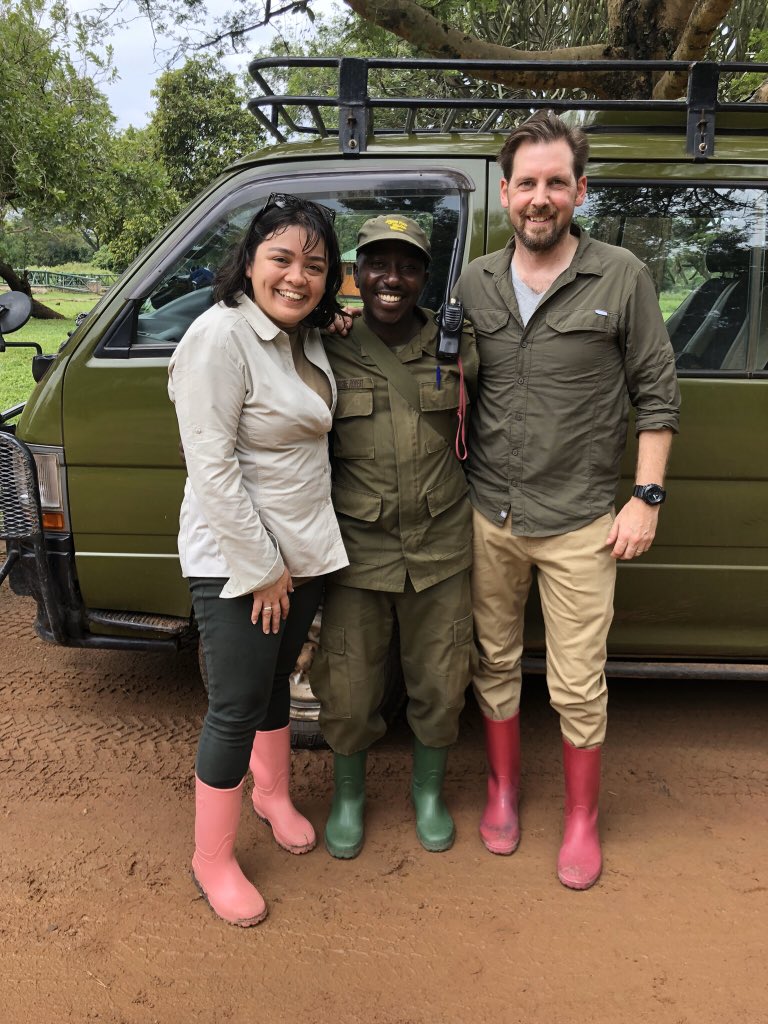 jareen's tweet photo. It was so wonderful to visit @rhinofunduganda last year! (👋🏼 Robert from RFU). Thanks @ZoosVictoria for a wonderful Conservation Conversation webinar tonight! https://t.co/61xUu0TnDP