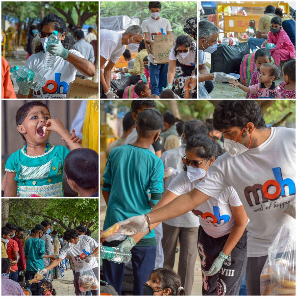 AnchalSharma85's tweet photo. Second round of bananas,water, sweet buns, distribution to migrants.......and now team MOH call this (Meals of happiness ) 🙏
#CovidRelief
#teammoh
#foodforevryone
#EachOneReachOne
@ManMundra @kalpanadivith @TheVikasKhanna https://t.co/eYeIaQlSl6