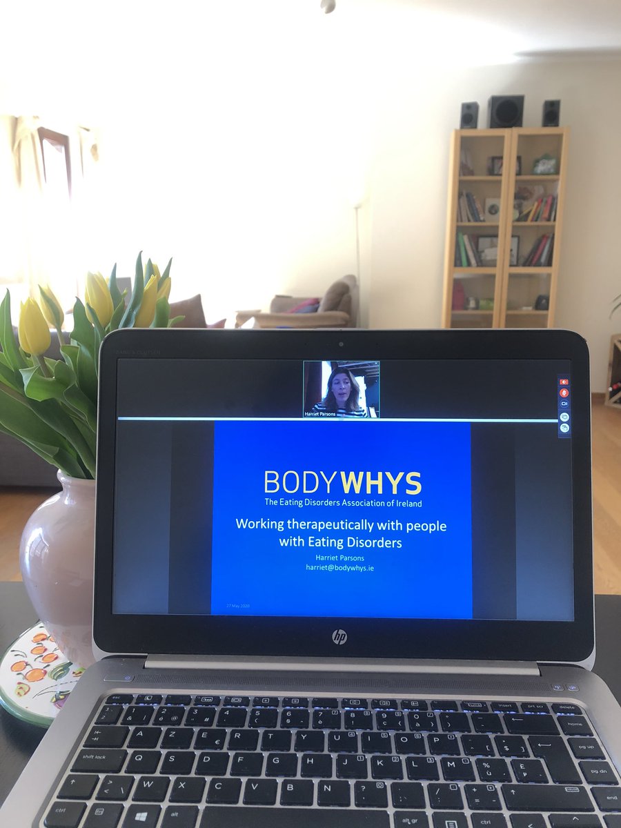 Kicking off today’s webinar is  @HarrietParsons from  @bodywhys to talk about how frontline workers can support people with eating disorders