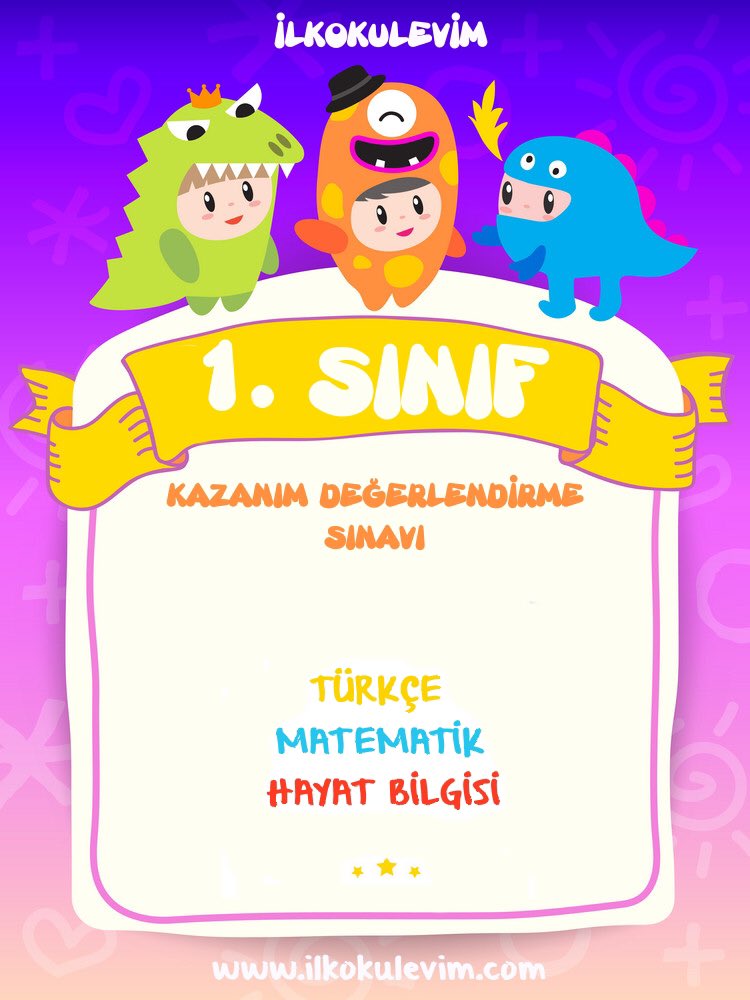 ilkokulevim's tweet photo. Yeni 1. Sınıf Kazanım Değerlendirme Sınavı sitemize yüklenmiştir.
https://t.co/saIWTiYViY

#ilkokul #ilkokulmatematik #ilkokultürkçe #ilkokulhayatbilgisi #ilkokulfenbilimleri #ilkokulsosyalbilgiler #ilkokul1 #ilkokul2 #ilkokul3 #ilkokul4 #ilkokulevim #kazanım #kazanımtestleri https://t.co/M3hqjf4BHq