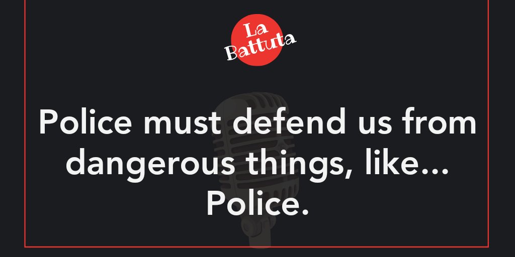 ThatJoke3's tweet photo. Police must defend us from dangerous things, like... Police.

#JusticeForGeorgeFloyd #justiceforFloyd #Minneapolis #PoliceBrutality https://t.co/ibgWx3lE1g