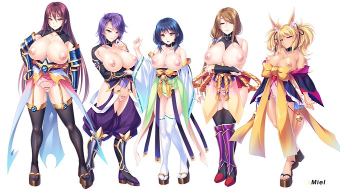 孕ませオナホ退魔剣士学園～巨根劣等生がエロ魔術で最強の爆乳牝たちを堕して肉便器ハーレムチームを作る!～
強く凛々しい退魔剣士たちを堕した後はこんな格好で侍らせてヤり放題になります!

5月29日DL版発売予定!
https://t.co/h5QAKiW1W4 