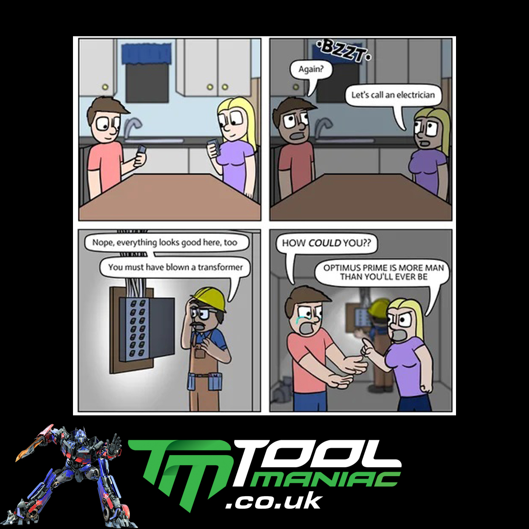 ToolManiacUK's tweet photo. A harmless slip of the tongue... π
@mbmotorsport_ @weratoolsuk @knipex_uk @samosbornebtcc
#toolmeme #sparky #sparkyhumour #electricians #transformers #electriciansknow https://t.co/ECLw6D3pLZ