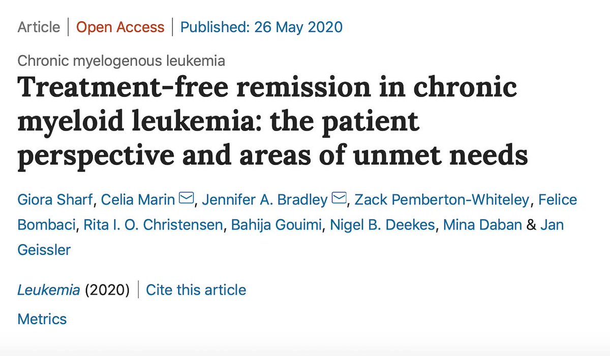 cmlnet's tweet photo. 👏Hooray!
Our paper "𝐓𝐫𝐞𝐚𝐭𝐦𝐞𝐧𝐭-𝐟𝐫𝐞𝐞 𝐫𝐞𝐦𝐢𝐬𝐬𝐢𝐨𝐧 𝐢𝐧 𝐜𝐡𝐫𝐨𝐧𝐢𝐜 𝐦𝐲𝐞𝐥𝐨𝐢𝐝 𝐥𝐞𝐮𝐤𝐞𝐦𝐢𝐚: 𝐭𝐡𝐞 𝐩𝐚𝐭𝐢𝐞𝐧𝐭 𝐩𝐞𝐫𝐬𝐩𝐞𝐜𝐭𝐢𝐯𝐞 𝐚𝐧𝐝 𝐚𝐫𝐞𝐚𝐬 𝐨𝐟 𝐮𝐧𝐦𝐞𝐭 𝐧𝐞𝐞𝐝𝐬" has been published in @LeukemiaJnl 
https://t.co/GJRhem9x2a
#TFR4CML https://t.co/wqvsV0sWg3
