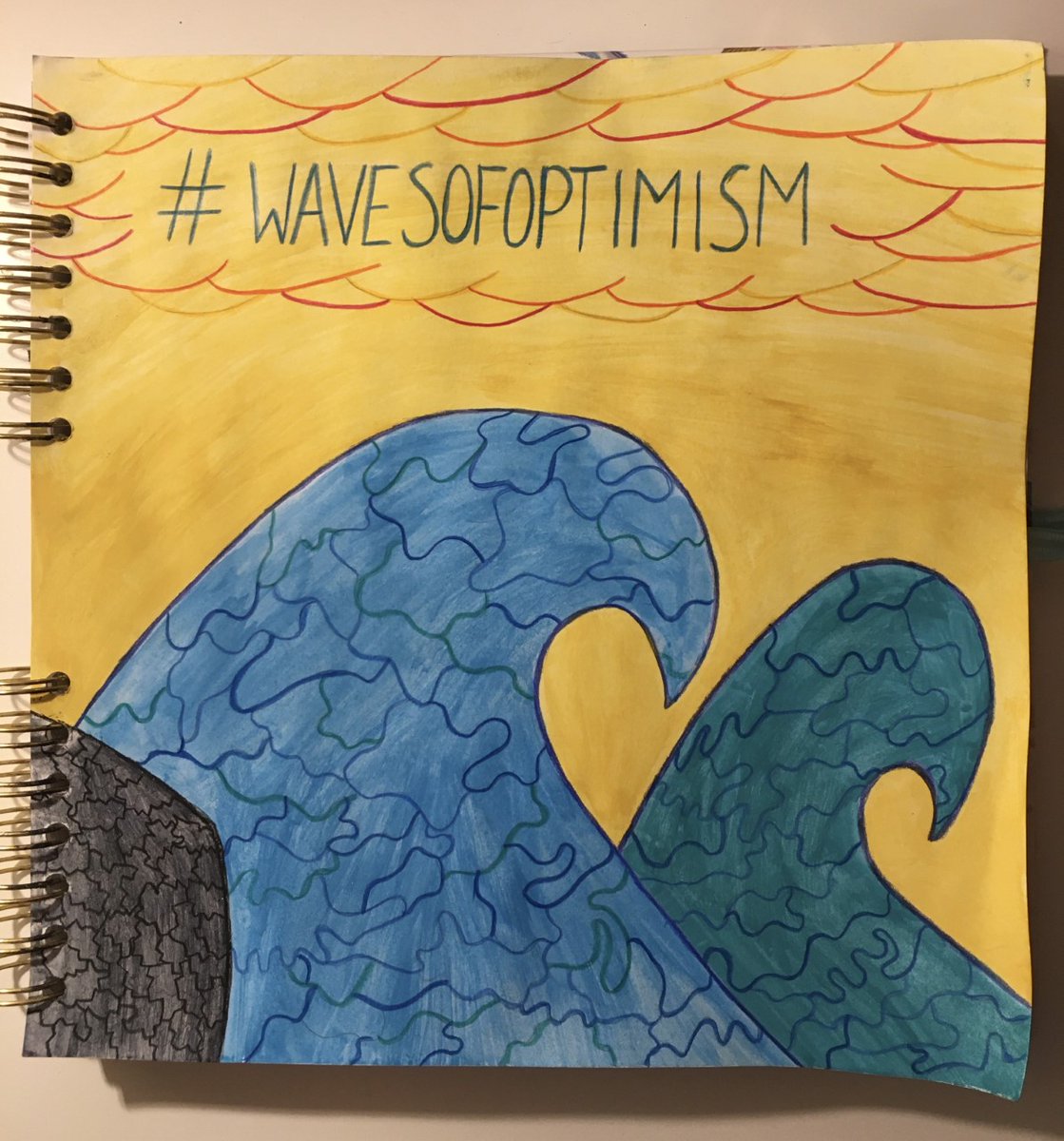 ChurchdownSci's tweet photo. A fantastic #wavesofoptimism piece by one of our students for @sascampaigns So great to see our students raising awareness and exploring their creativity! https://t.co/tke7foFWL9