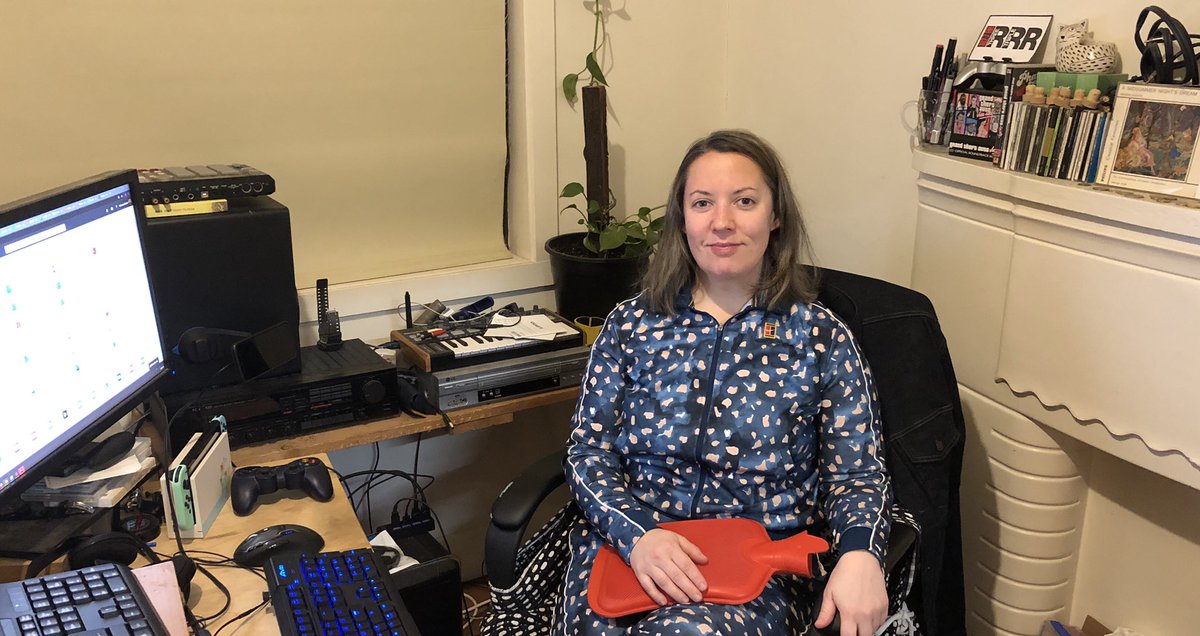 museumbooks's tweet image. ...But yes, 2020 has been super disruptive so far

Here I am in my ‘home office’, where I have been for the past 10 weeks and one day, wearing the isolation outfit I bought to cheer myself up

Not pictured: slippers
#CreateDisruption #LIW2020