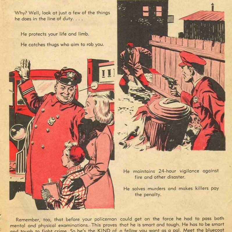  #comics  #juveniledelinquencyMaybe you agree with Dick Tracy, maybe you don't, but its interesting that juvenile delinquency (by name) is being discussed in the comic book. Were readers assumed to be adults? Kids? Both?