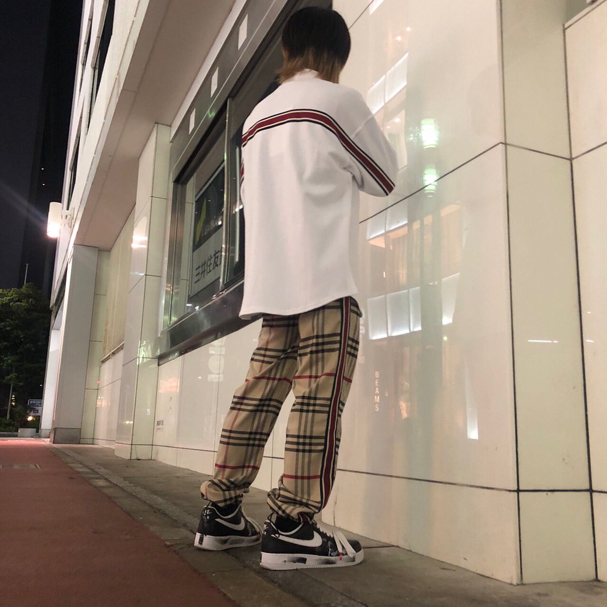 Kom福岡店 旧fuga福岡店 No Twitter 新作のromantic Crownを使った チェックパンツコーデ バックラインシャツ Color Wht サイドラインチェックパン Color Beg お問い合わせはdmにて承っております 福岡parco 天神 福岡 メンズファッション ストリート
