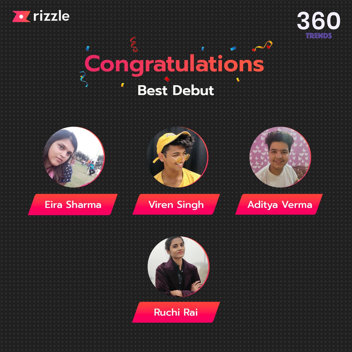 rizzleindia's tweet photo. With 360Trends, we saw our beloved participants talking and discussing some fashion hacks and wacks. We are so proud of each one of you!
#rizzle #360Trends https://t.co/3XpxpcfsmC