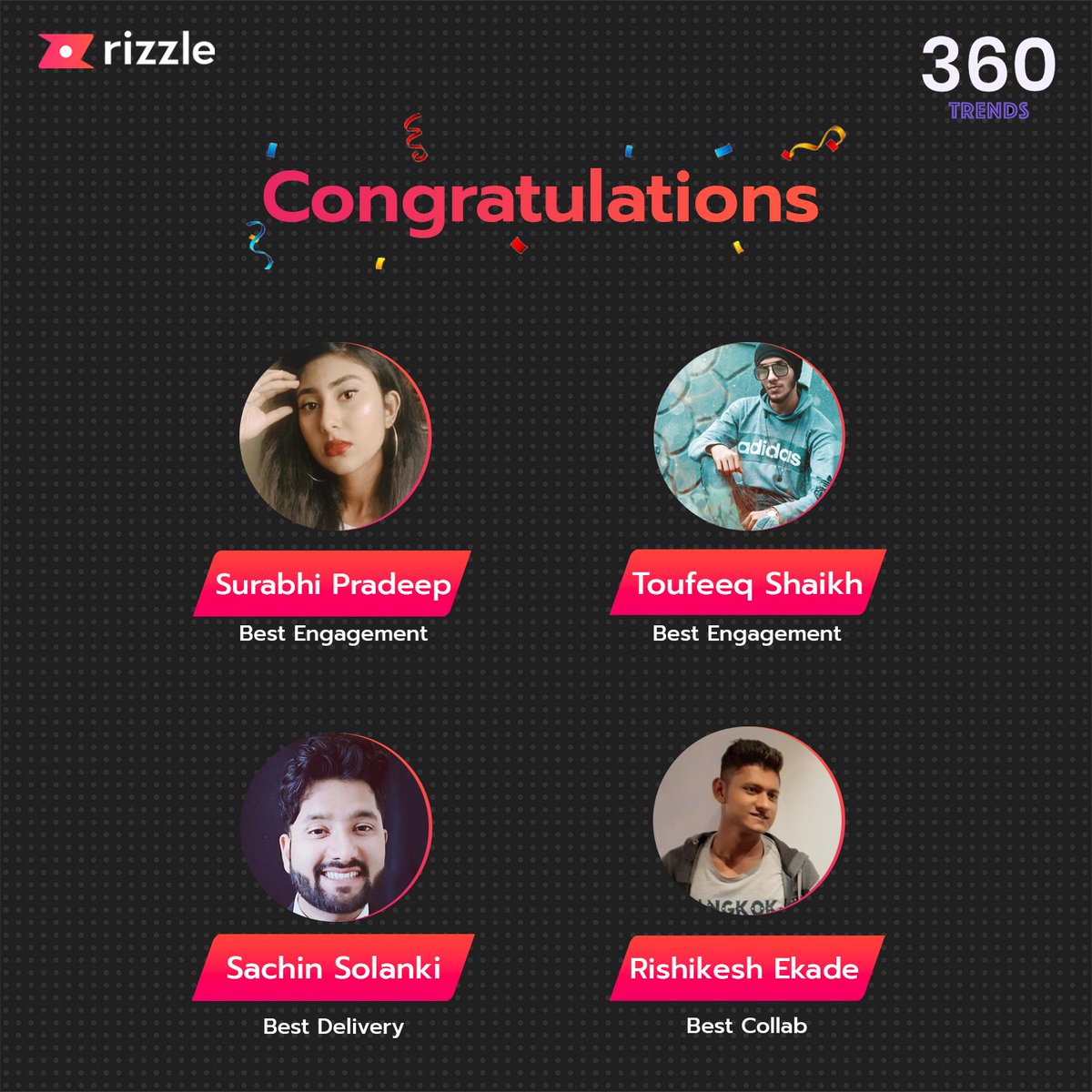 rizzleindia's tweet photo. With 360Trends, we saw our beloved participants talking and discussing some fashion hacks and wacks. We are so proud of each one of you!
#rizzle #360Trends https://t.co/INmK3hLILS