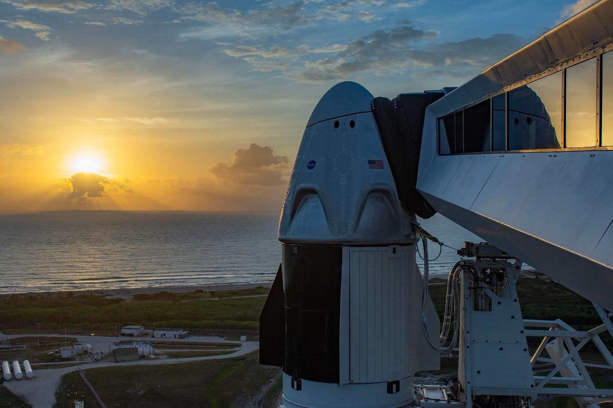 EstaMuyChido's tweet photo. ¡Hoy a las 3:33pm hora central de México podremos ver historia! Por primera vez, una empresa privada (@SpaceX ) participará con la @NASA para enviar a dos astronautas al espacio. Un pequeño paso para @elonmusk un gran paso para la humanidad... https://t.co/2Y6XHs5Yta