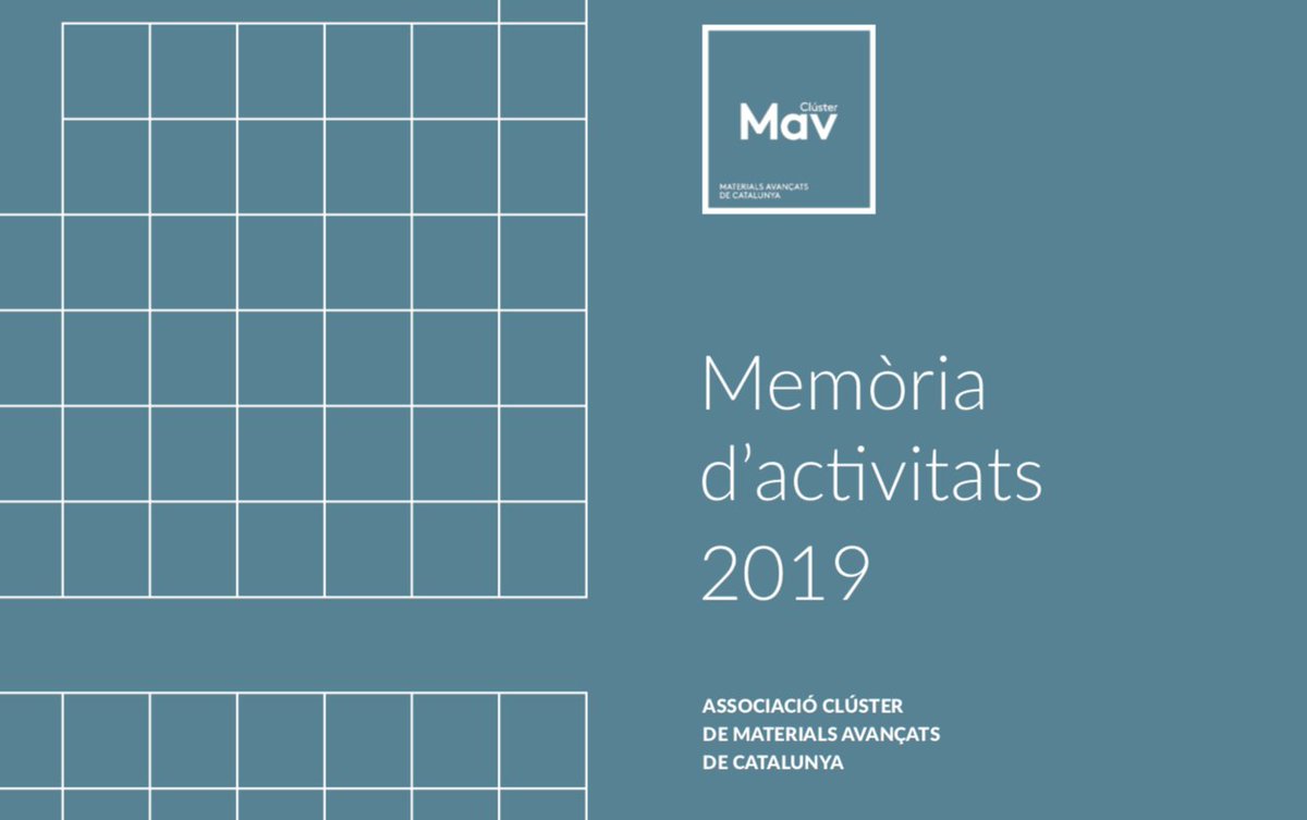 [MEMÒRIA 2019] Tanquem l'anualitat 2019 amb un resultat positiu amb més de 20 activitats realitzades i un increment en número de membres. El #ClústerMAV continua endavant per consolidar-se i esdevenir un referent al sector dels #materials

Consulta➡️cutt.ly/VyDj1lP