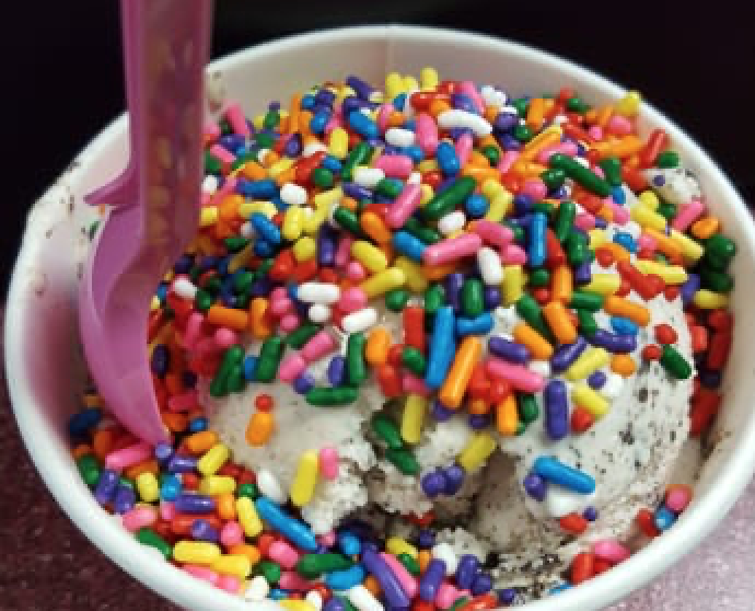 Mint chip with rainbow sprinkles AND gummy bears?! YES! #REMYTAKEOVER. What's your favorite ice cream flavor? 😍🍨🍨🍨🍨🍨🍨🍨😍
