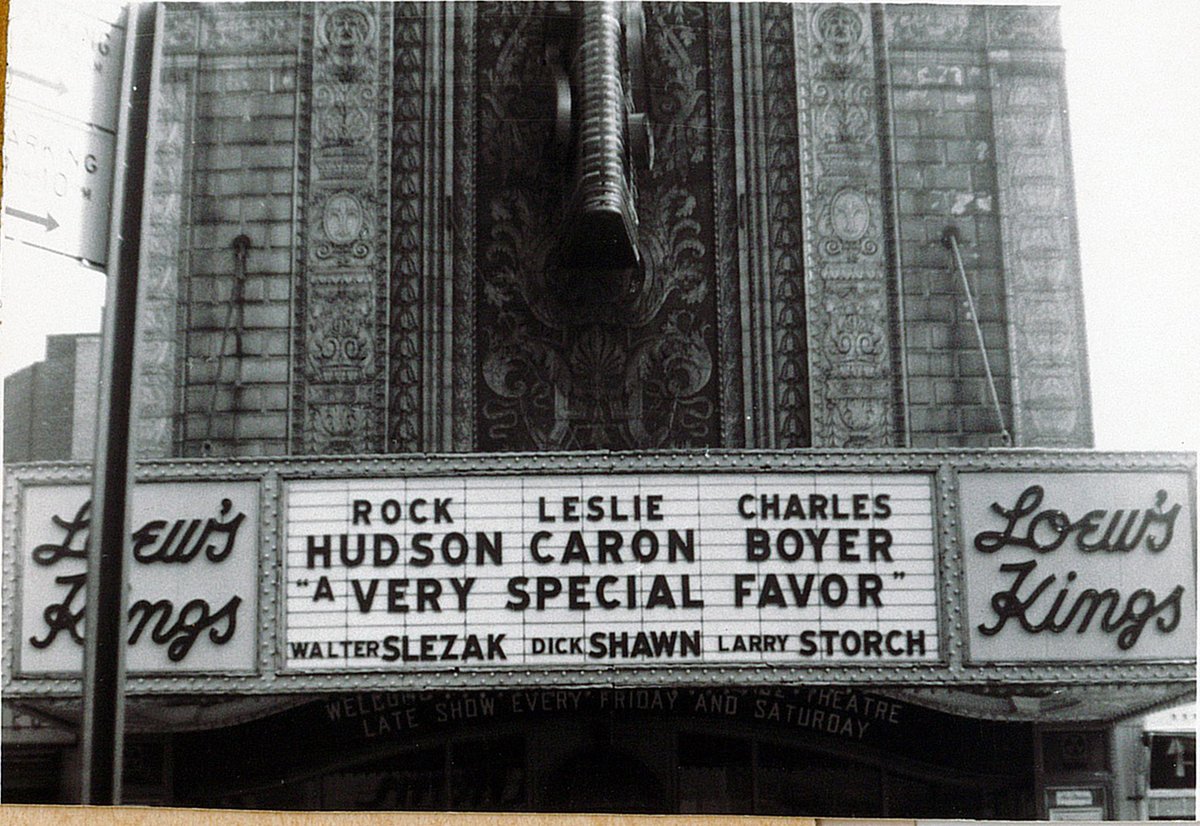 KingsBklyn's tweet photo. #TB Our marquee in 1965 👑 #KingsAt90 https://t.co/3f2CMvoch1