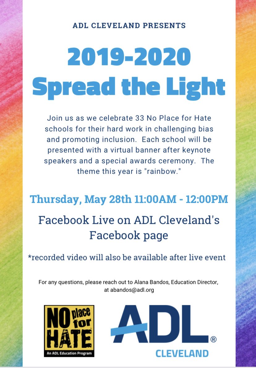 KatelynVogel6's tweet photo. South Allegheny Elementary School will be recognized tomorrow as a 2019-2020 No Place for Hate designee. We are very proud of our Student Leaders and No Place for Hate Committee for their accomplishment. #SAProud https://t.co/moihgHBbhv