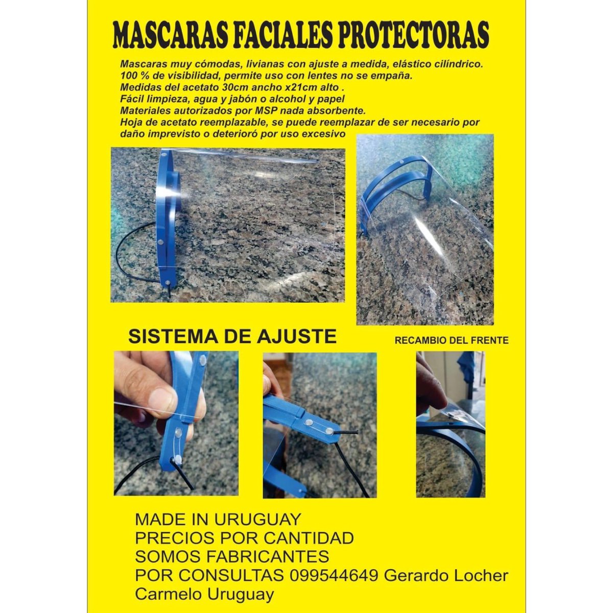 Gerardo Locher realizó cerca de 500 máscaras que han sido donadas a diferentes instituciones de Carmelo y que particulares también pueden comprar

En la mañana de El Contestador nos cuenta sobre este trabajo solidario.
