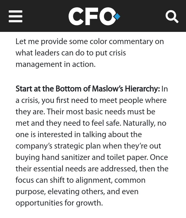 Untuk bisa mengambil langkah strategis, maka seorang leader perlu melakukan analisa lebih dulu. Merujuk artikel dari  @cfo, ada beberapa aspek yg perlu diperhatikan :(1) MEET THEIR BASIC NEEDSPastikan kebutuhan dasarnya terpenuhi. Baru bisa geser fokus ke aspek lebih besar.