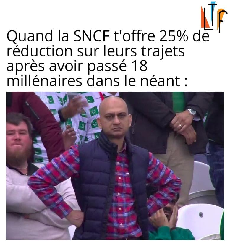 LeTurfuoff's tweet photo. Le malheureux, qui affirme se souvenir de chaque moment des 18 000 années passées dans le vide total, pourra bénéficier de 25% sur ses trajets à venir. 

#sncf #téléportation #retard #bug #voyage https://t.co/3a9PftWIZk