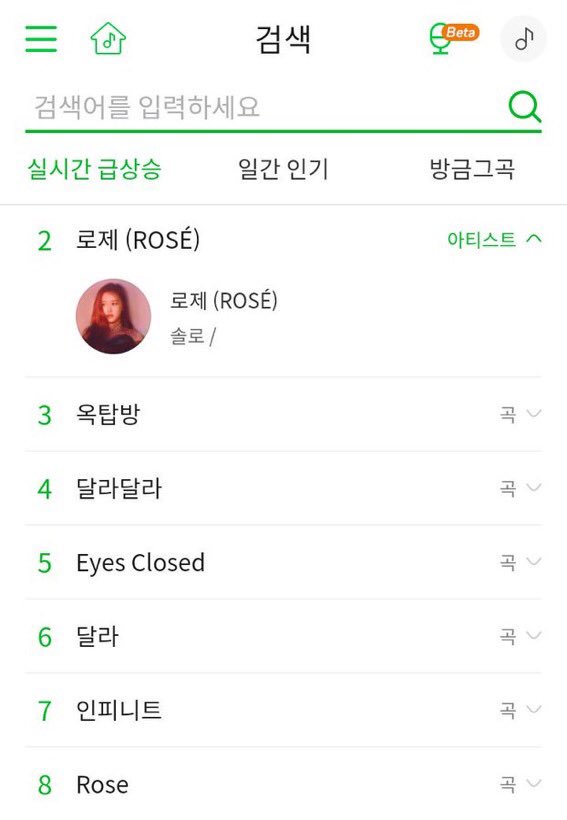rosé always trending in naver whenever she opens her mouth to sing basically proves how much sk wants to see more of her