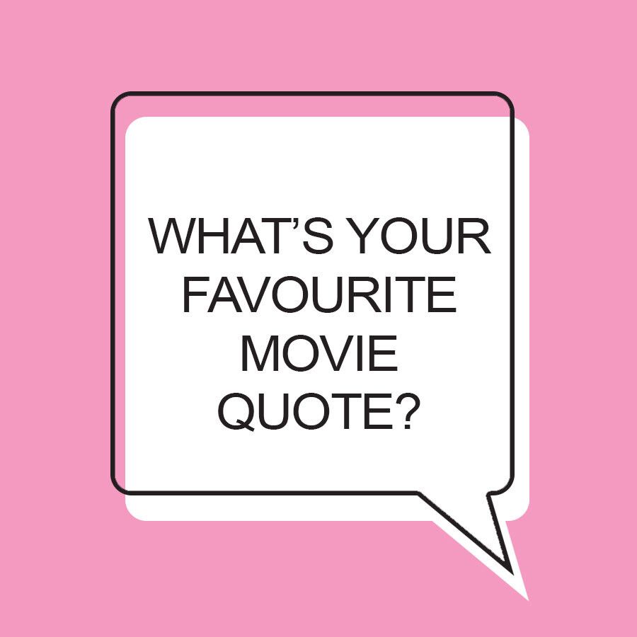 sarah85jones's tweet photo. Do you have a favourite movie quote? If so, what is and why do you love it? 😍Surely everyone has a favourite movie quote. Something that makes you smile when you hear it. 🎬
 #favoritefilm #lovemovies #favoritemovie https://t.co/nZlKrRiOis