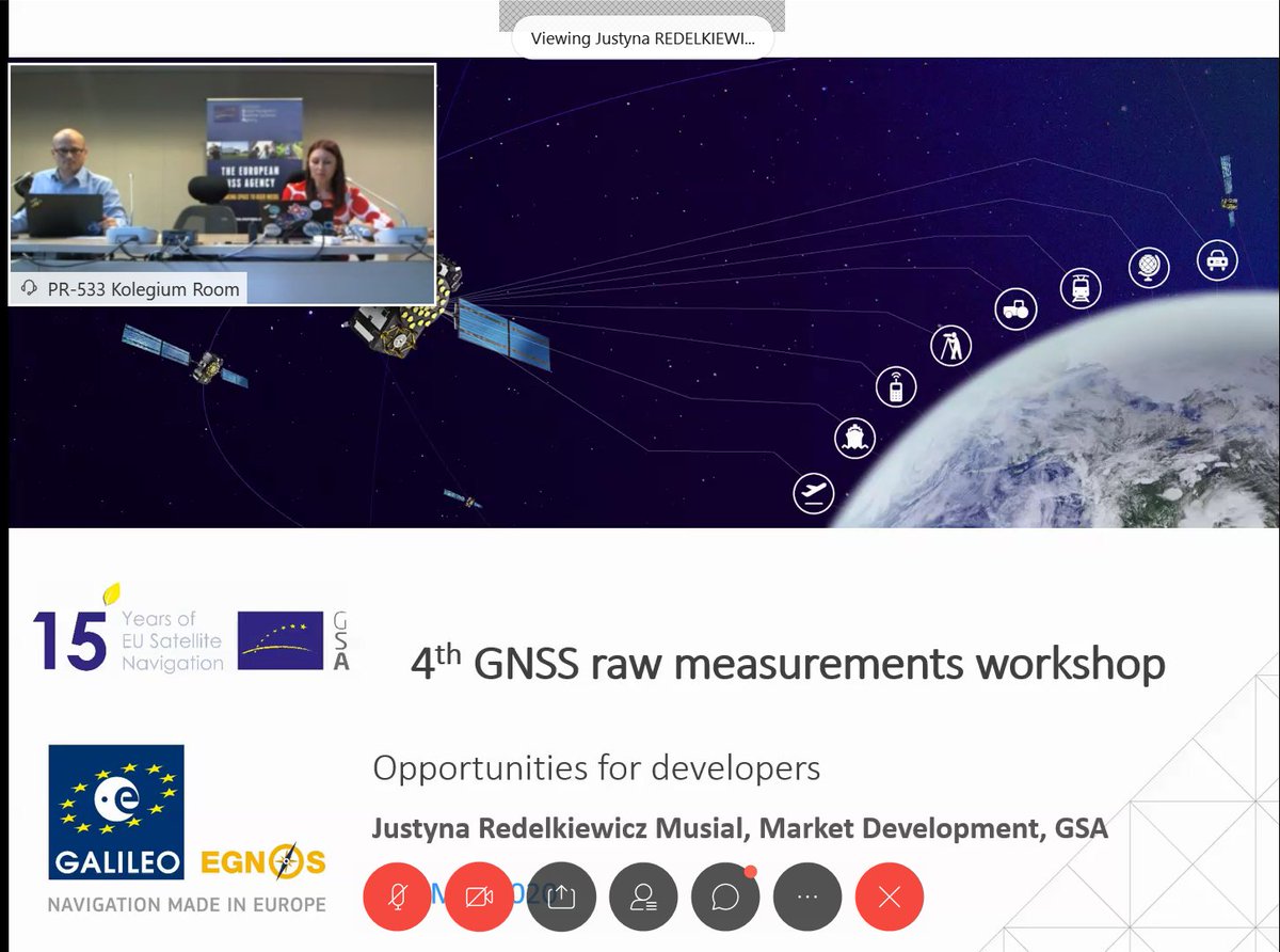 EU4Space's tweet photo. #GNSSlive 🛰️

What are the opportunities for #Android developers? Join our #GNSS Raw Measurements Taskforce Workshop and hear it from @EU_GNSS Justyna Redelkiewicz 
Some of the success stories include #argeo, #tractornavigator @ready_park &amp; #claimR.

https://t.co/30TkfPZa4A https://t.co/dQ2CSv24PE