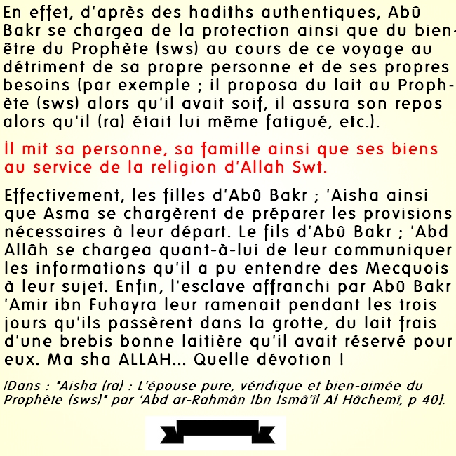 Un court récit sur le Calife Abû Bakr as-Siddîq (ra) (ra) 2/3