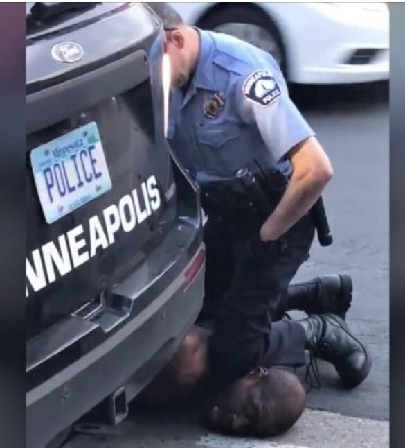 TRWhelan's tweet image. There is no excuse for this. You don’t treat a dog like this, never mind a fellow human being.  This is a horror. The majority (99.9%) of police officers conduct themselves with honor, in highest level of service to their community. Prayers for justice for George Floyd’s family.