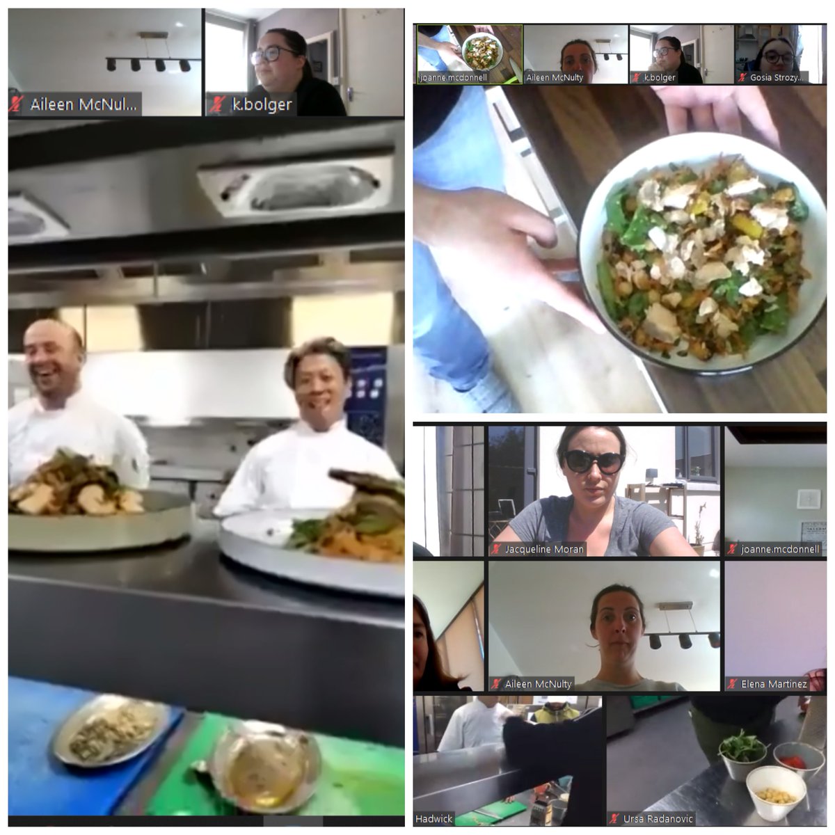 Our head chef Michael Liu is keeping the OCC team healthy during #lockdown! We had an enjoyable lunchtime demo &amp; on the menu was a Sweet Potato Quinoa Chickpea Salad- perfect for this glorious, sunny weather! Some of the team attempted their own as well!🧑‍🍳
#healthylockdown