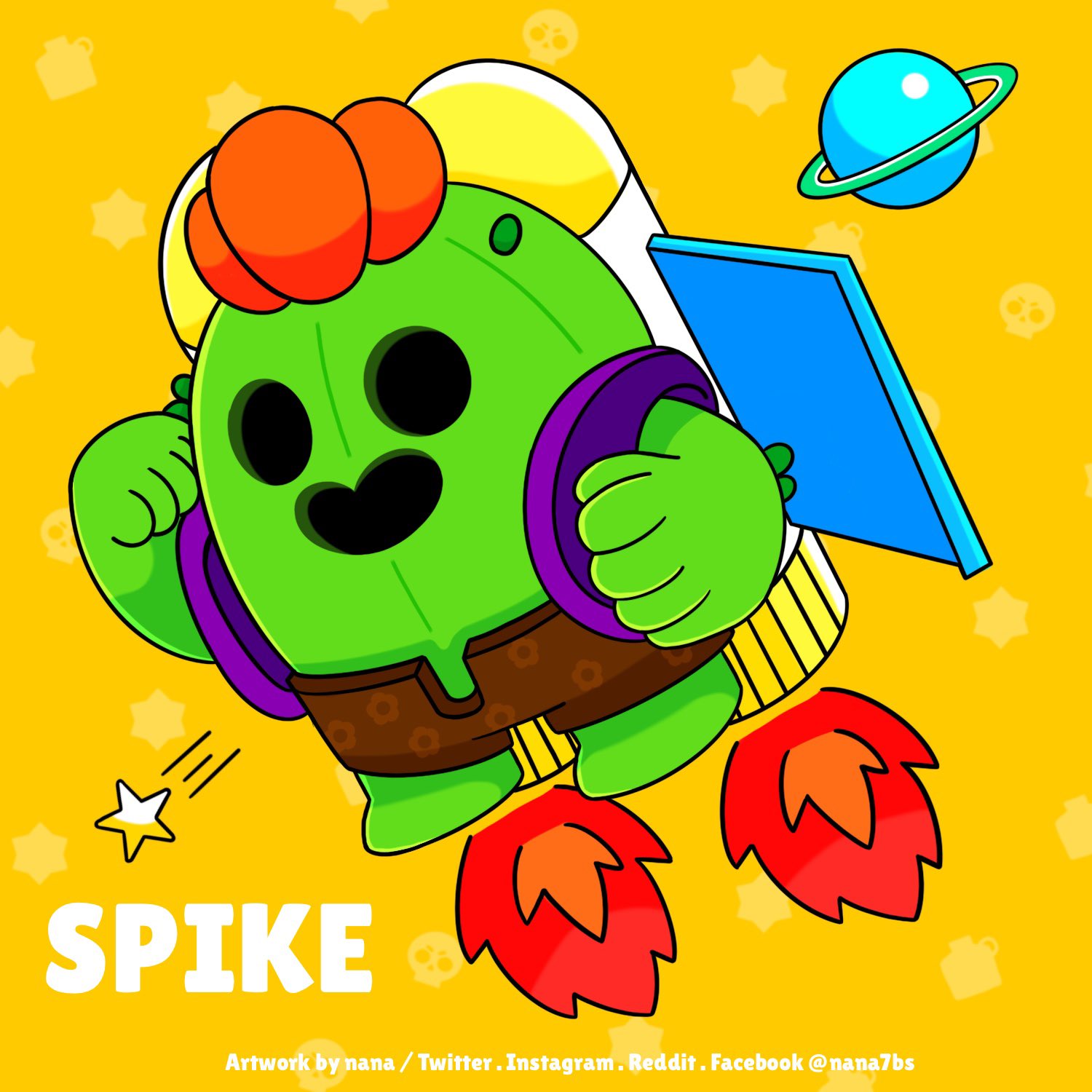 nana on X: @BrawlStars SPIKE🌵  / X