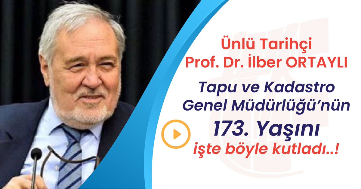 Ünlü Tarihçi Prof. Dr. İlber ORTAYLI Tapu ve Kadastro Genel Müdürlüğü’nün 173. Yaşını işte böyle kutladı..! 

tkgm.gov.tr/tr/icerik/unlu…

youtu.be/0Cc-zk2GCIA