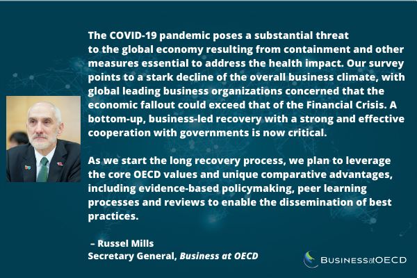 Business warns current crisis to be more severe than Financial Crisis. Read out our Secretary General latest comment on the #Covid19 pandemic and the effect on our global economy and have a look at the latest Economic Policy Survey > bit.ly/2XxttoY