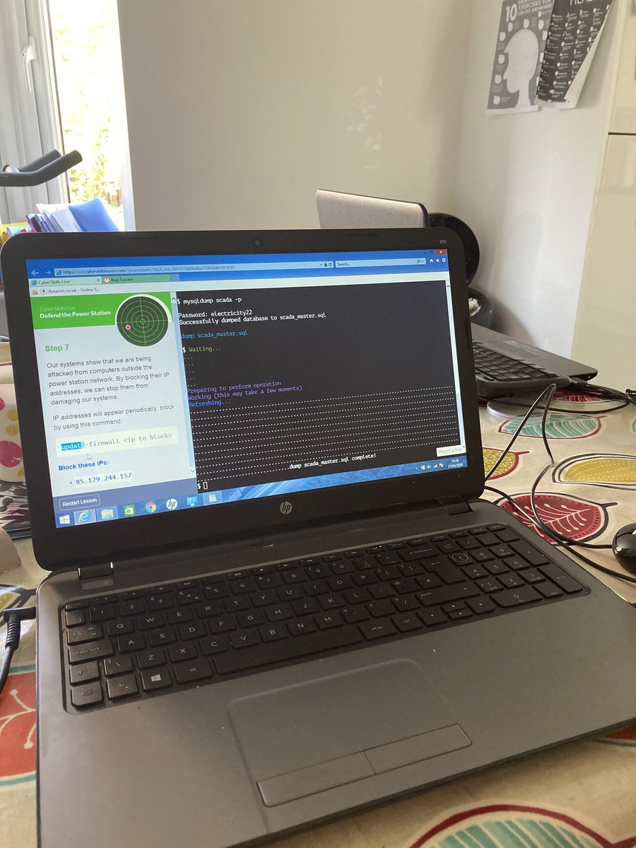 joannecarrol40's tweet image. @DigitalWorldHQ thank you for a great fun online activity defending a cyber attack on the power station. P6-child @stjohnspriham learning all about cyber security. Well done presenters. #cyberskillslive #CyberScotWeek2020