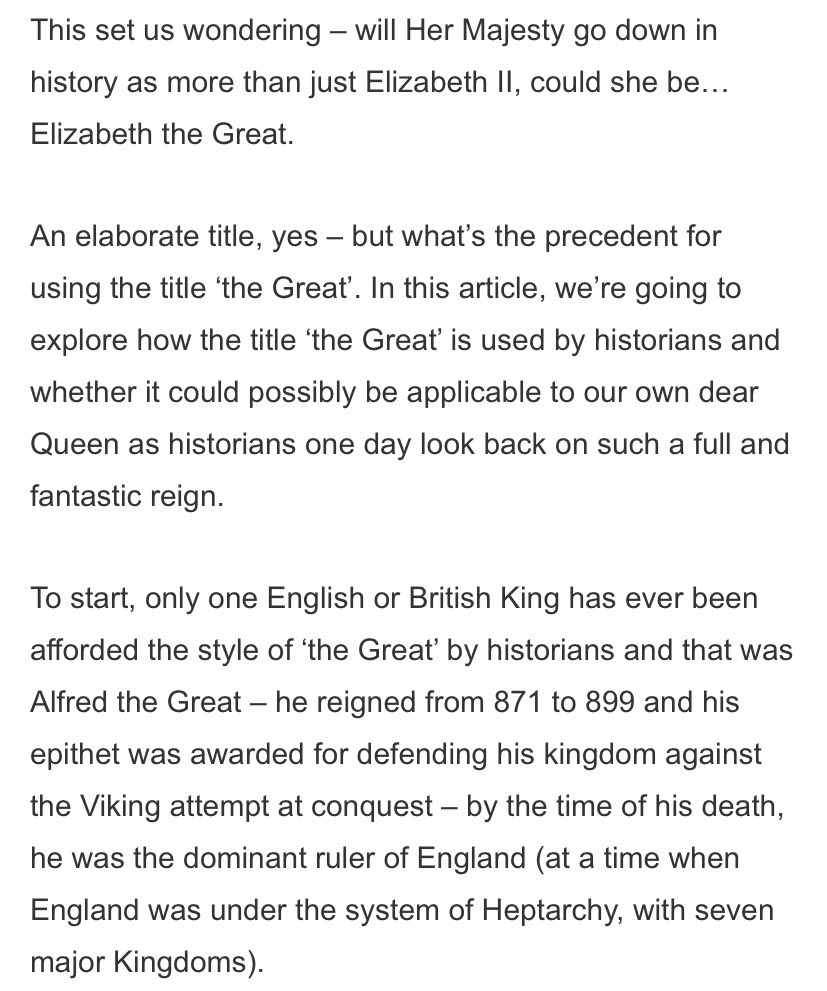 Queen Elizabeth at 94 with a 68 year old reign is still being debated by historians and public on whether she deserves the title “the Great”.Meanwhile Kate Middleton, a duchess, a woman who will be a Consort to the monarch has already been crowned “the Great” by family & friends