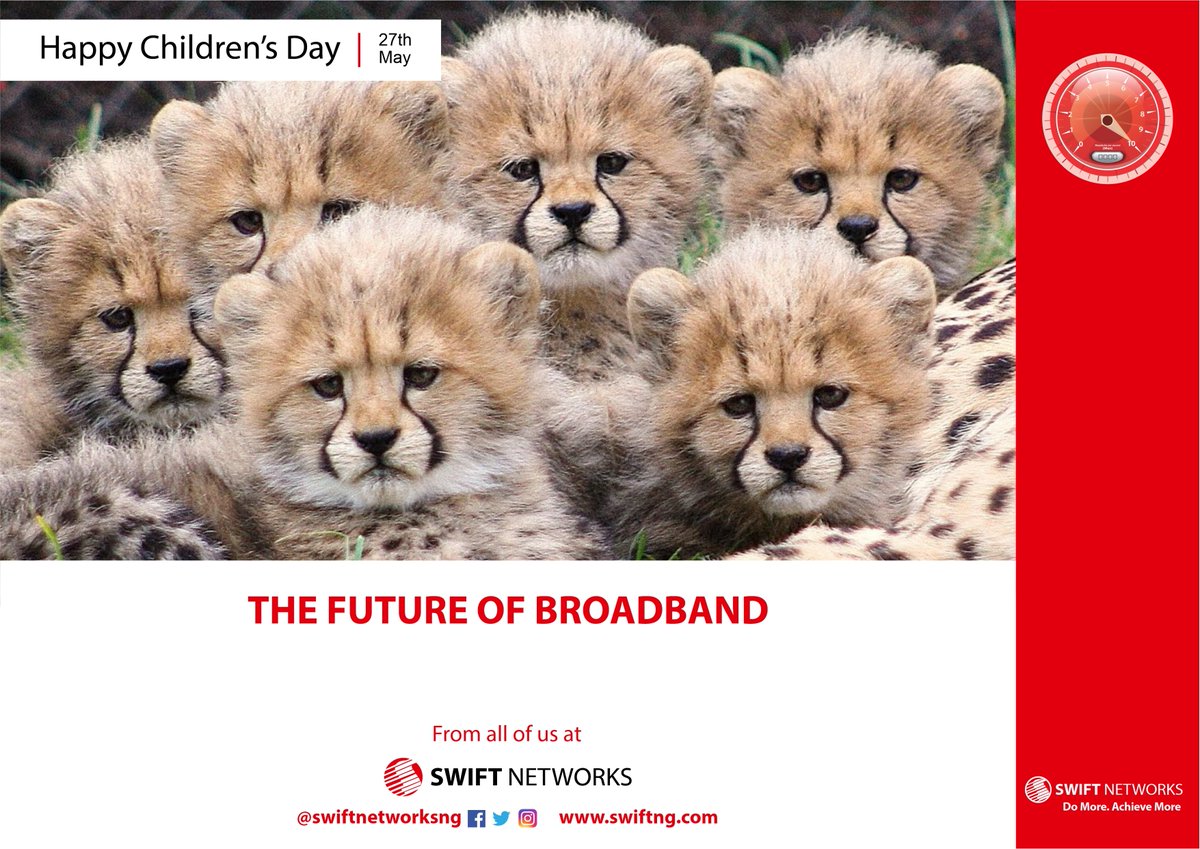 SWIFTNETWORKSNG's tweet image. Happy Children&apos;s Day

Future of the new Normal!

#childrenday #swiftnetworks #swift4glte