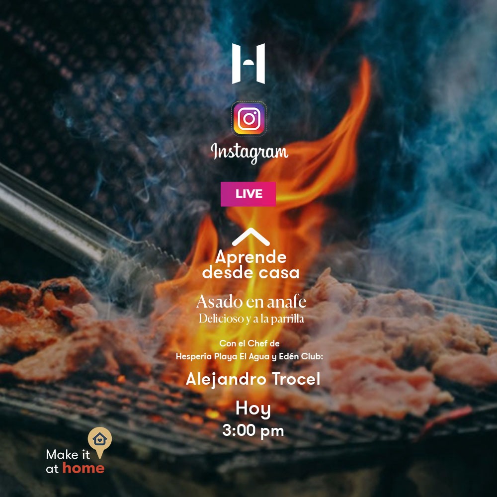La cita es a las 3.00pm con el chef 👨‍🍳 Alejandro Trocel, activa la alarma ⏰ para que no te lo pierdas ¡Te esperamos!