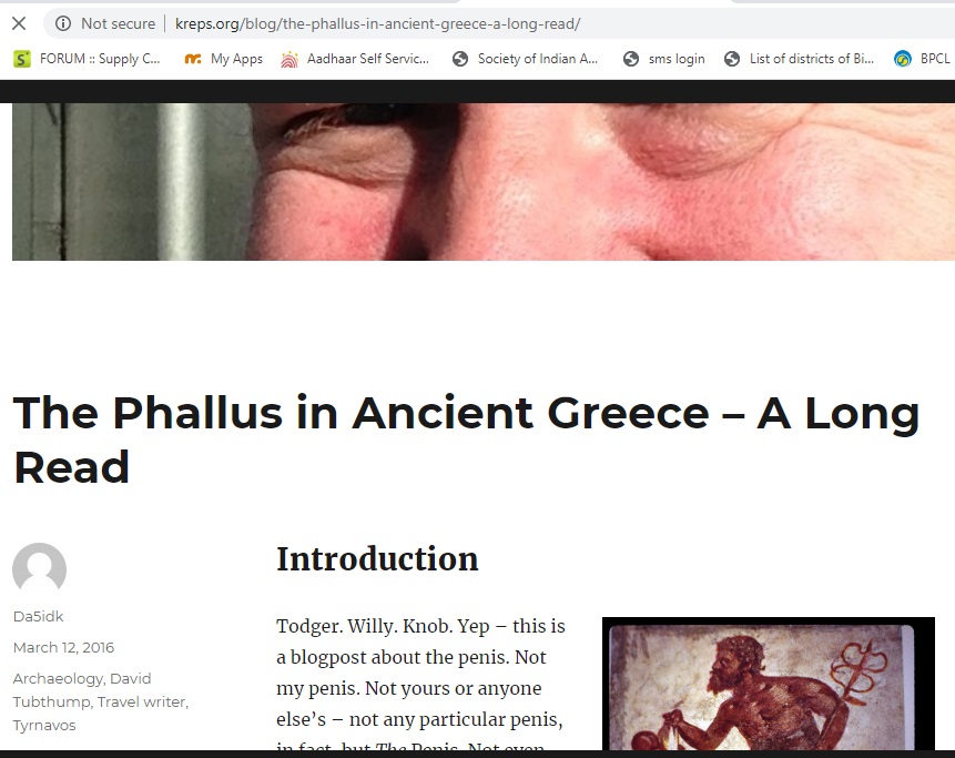 4/n (शिश्न=Phallus), Then WHY was Lingam Linked ?-Greeks&Romans Worshiped God of Fertility Bachhus-His Symbol was Erect MaleOrgan=Phallus-Eurpoeans Invaded India, Referred ShivLingam as Phallus-Later thru FAKE Literature used it to Degrade usCHECK http://www.kreps.org/blog/the-phallus-in-ancient-greece-a-long-read/